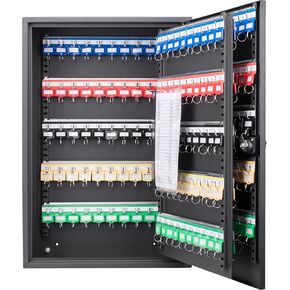 Barska Adjustable Key Cabinet Lock Box with Colorful Key Tag Labels - 200 POSITION - COMBINATION LOCK - BLACK