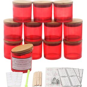 Milivixay 12 Pack 4 أوقية أوقية من الشمعة الزجاجية السوداء غير اللامعة مع الأغطية ومجموعات صنع الشموع - الجرار الشمعة الصغيرة الفارغة لصنع الشموع - التوابل ، حاويات المسحوق.