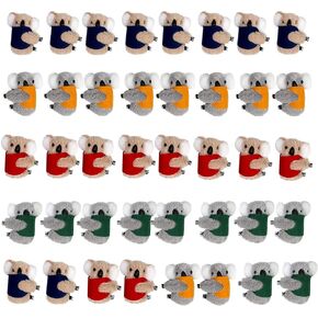 40pcs Koala Stuffed Animal Pencil Toppers - Cute Fuzzy Koala Bear Hugger Plush Pencil Clips
