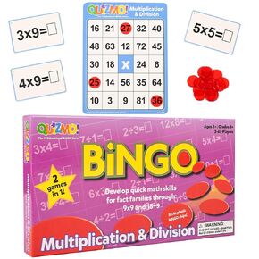 QUIZMO Sight Words - Bingo-Style Vocabulary Game - 4 Levels of Difficulty for Ages 5-9 - Teach Basic Reading and Writing Skills