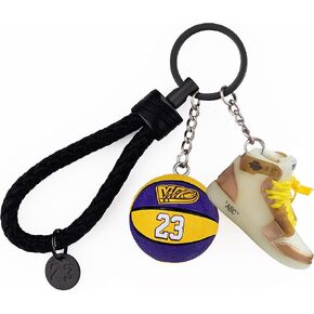 MPK Mini Sneaker Keychain - 3D Basketball Keychain Accessories for Men, Women, graduation gifts,inspirational gifts