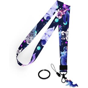 Cute Cat Neck Lanyard for Keys,Cute Lanyards,Cool Keychain Lanyard for Women, Men, Teacher, Kids Lanyard