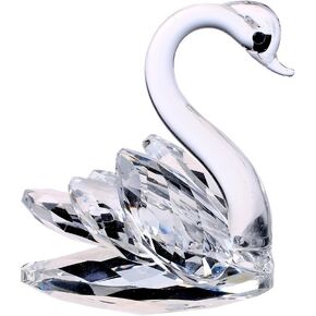 H & D Hyaline & Dora Sparkle Crystal Swan تمثال تمثال بالوزن الزخرفة المركزية in Kuwait