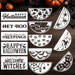 Fall Stencils Thanksgiving Stencil for Painting Autumn Hello Pumpkin Happy Harvest Templates for Painting on Wood Wall Fabric