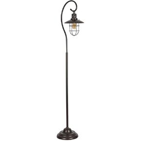 SAFAVIEH Lighting Collection Archie 68-inch Black Iron Lantern Floor Lamp (LED Bulb Included) FLL4090A