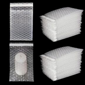 300 Pcs 4" X 6" Clear Self-Seal Bubble Wrap Pouches, Double Wall Bubble Cushioning Wrap Bag, Clear Bubble Bags Thickening Shockproof Bags for Small Business Moving Shipping Packaging Storage
