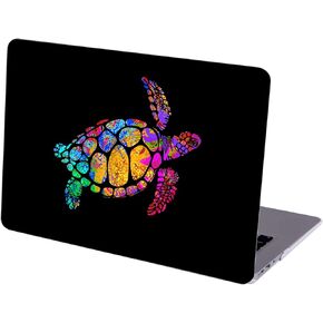 Compatible with MacBook Air 13.6-inch Hard Protective Shell Cace and Keyboard Cover (A2681, M2 chip, 2022 Release) - Paint Splash Sea Turtle-1