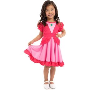 Little Adventures Kingdom Princess Twirl Dress Up Costume - Machine Washable Child Pretend Play Party Dress