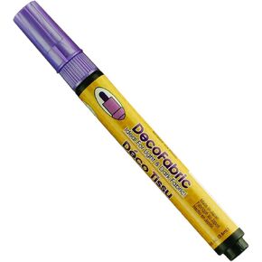 Uchida 222-C-P8 Marvy Deco Fabric Point Tip Tip Pearl Marker ، Violet