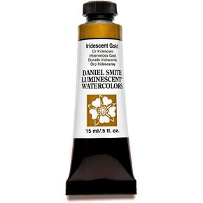 DANIEL SMITH Extra Fine Watercolor Paint, 15ml Tube, Iridescent Gold , , 284640017, 0.5 Fl Oz (Pack of 1)