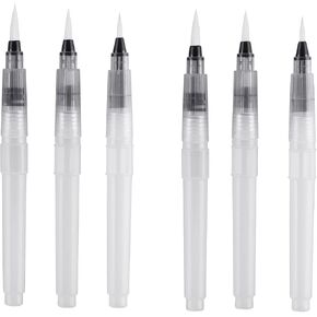 8 Pcs Alcohol Ink Blending Tool Set Including 6 Pcs Water Color Brush Pen 2Pcs Ink Air Blower for DIY Paint Tools Water Color Brush Pen Card Making Embossing Painting Rendering