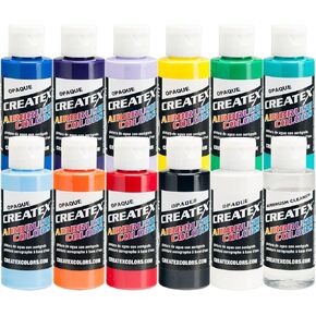 Createx Airbrush Colors Opaque Colors Kit 11 2 Ounce Color Kit