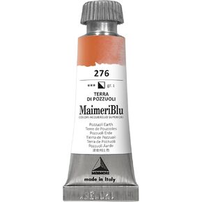 MaimeriBlu 12ml Single-Pigment Watercolor Paint - Pozzuoli Earth PR102 Professional Watercolor Paint - Lightfast and Transparent Watercolor Paint Tube for Artists