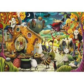 Ravensburger Happy Halloween 1000 Piece Jigsaw Puzzle for Adults - 12000402 - Handcrafted Tooling, Made in Germany, Every Piece Fits Together Perfectly