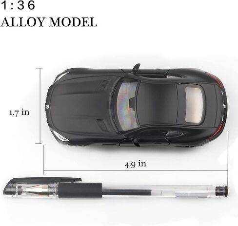 1/36 Scale Mercedes Benz AMG GTS Diecast Cars Models,Pull Back Vehicles Toy Cars,Cars Gifts for Boys Girls (Black) in Kuwait