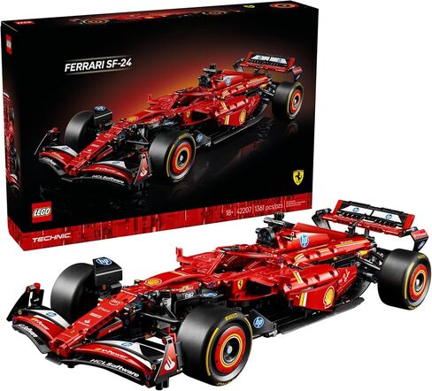LEGO Technic Ferrari SF-24 F1 Model Car Kit - Building Set for Adults, Ages 18+ with Realistic Features - Ferrari F1 DIY Craft for Display - Gift Idea for F1 Fans - 42207 in Saudi Arabia