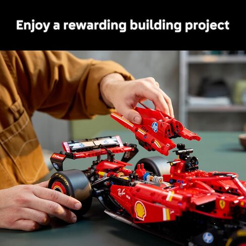 LEGO Technic Ferrari SF-24 F1 Model Car Kit - Building Set for Adults, Ages 18+ with Realistic Features - Ferrari F1 DIY Craft for Display - Gift Idea for F1 Fans - 42207 in Saudi Arabia