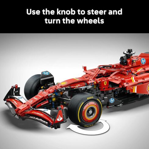 LEGO Technic Ferrari SF-24 F1 Model Car Kit - Building Set for Adults, Ages 18+ with Realistic Features - Ferrari F1 DIY Craft for Display - Gift Idea for F1 Fans - 42207 in Saudi Arabia