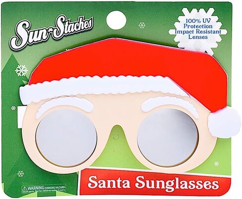 Sun-Staches Holiday Dress Up Sunglasses | Favorite Christmas Characters | Holiday Santa UV 400 Shades | One Size Fits Most in Saudi Arabia