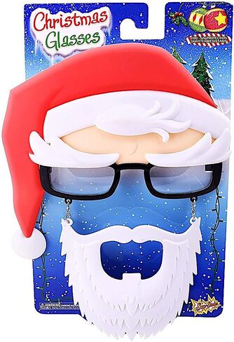 Sun-Staches Holiday Dress Up Sunglasses | Favorite Christmas Characters | Holiday Santa UV 400 Shades | One Size Fits Most in Saudi Arabia