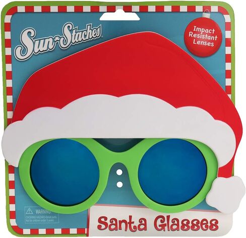 Sun-Staches Holiday Dress Up Sunglasses | Favorite Christmas Characters | Holiday Santa UV 400 Shades | One Size Fits Most in Saudi Arabia