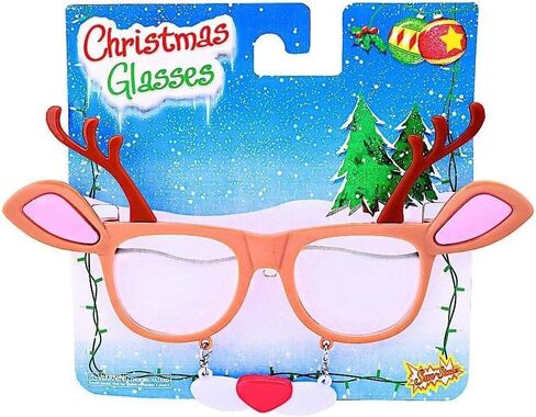 Sun-Staches Holiday Dress Up Sunglasses | Favorite Christmas Characters | Holiday Santa UV 400 Shades | One Size Fits Most in Saudi Arabia
