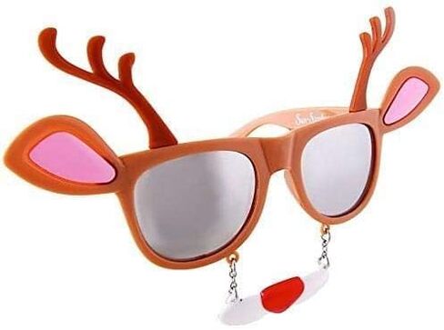 Sun-Staches Holiday Dress Up Sunglasses | Favorite Christmas Characters | Holiday Santa UV 400 Shades | One Size Fits Most in Saudi Arabia