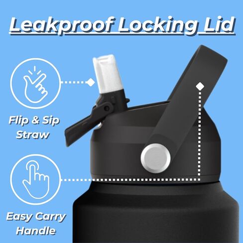 Water Bottle with Storage Compartment - Diversion Safe Water Bottle & Snack Container - Dog Water Bottle - HydraNest Insulated 28 Oz Water Bottle with 6 Oz Secret Compartment in Kuwait