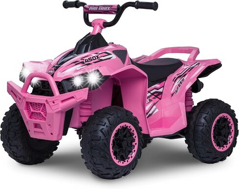 Kid Trax 12V Electric ATV - Boys and Girls Ride On Toys, Indoor/Outdoor Quad Four Wheelers, ATV Ride On, Kids' Electric Vehicle, ATV Car Vehicle w/Led Headlight, Max Weight 77 lb, Ages 3-8, Blue in Saudi Arabia