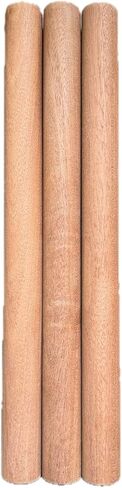 Mahogany Dowels Round Wooden Dowel Rods - Unfinished Hardwood Sticks - 1" by 12" for Crafts Sanded Smooth (1) in Saudi Arabia