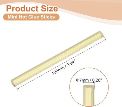 Uxcell 16 PCS Mini Glue Glue Hot Hot ، 0.28 "DIA x 3.94" in Saudi Arabia