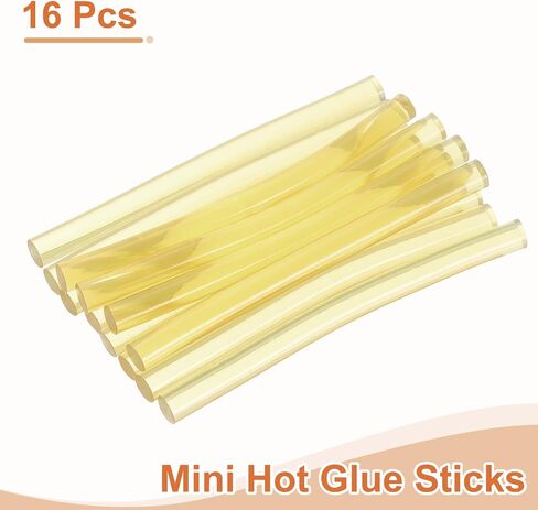 Uxcell 16 PCS Mini Glue Glue Hot Hot ، 0.28 "DIA x 3.94" in Saudi Arabia