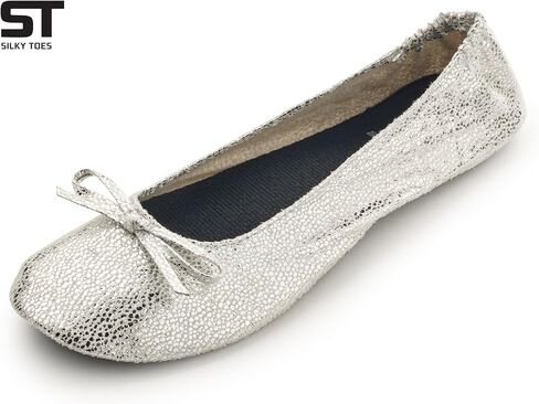 Silky Toes Foldable Flats for Women Purse Ballet Shoes Ballerina Slippers in Kuwait