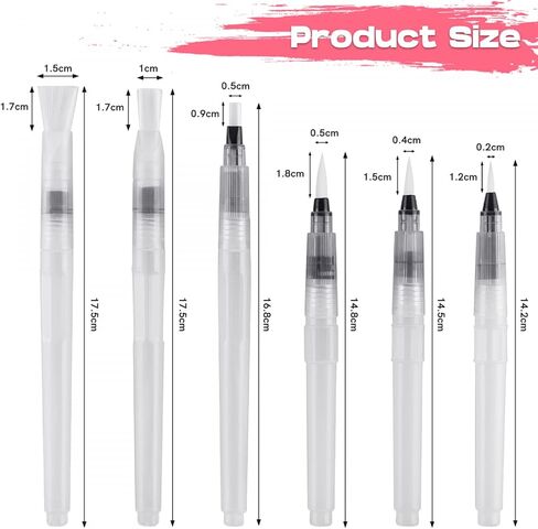 8 Pcs Alcohol Ink Blending Tool Set Including 6 Pcs Water Color Brush Pen 2Pcs Ink Air Blower for DIY Paint Tools Water Color Brush Pen Card Making Embossing Painting Rendering in Kuwait
