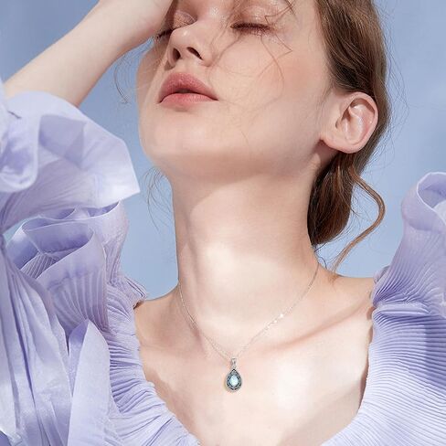 URONE Mustard Seed Necklace Sterling Silver Mustard Seed Faith Flower Pendant Necklace Christian Jewelry Gifts for Women in Kuwait