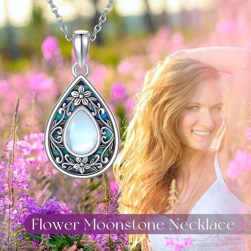 URONE Mustard Seed Necklace Sterling Silver Mustard Seed Faith Flower Pendant Necklace Christian Jewelry Gifts for Women in Kuwait