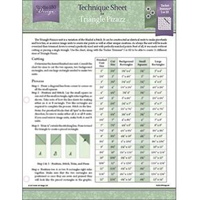 Studio 180 Design Technique Sheet - for Triangle Pizazz Quilting Blocks