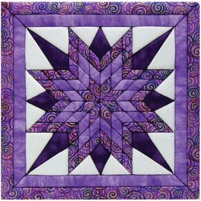 Quilt Magic Sew Wall Hanging Kit-Starburst, 12"x12"