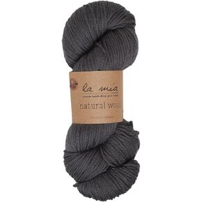 1 Skein La Mia%100 Natural Wool 3.5 Oz(100g) / 218 Yrds (200m), Medium Worsted, Afghan, Yarn, (Cream - L289)