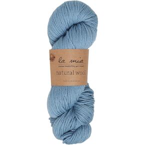 1 Skein La Mia%100 Natural Wool 3.5 Oz(100g) / 218 Yrds (200m), Medium Worsted, Afghan, Yarn, (Cream - L289) in Kuwait