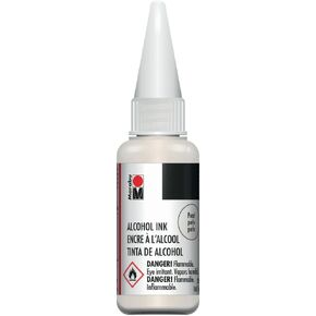 Marabu Alcohol Ink - Pearl - Evoke The Elegance and Sophistication of a Timeless Treasure, Adorning Your Creations with Subtle Grace - 20ml Bottle