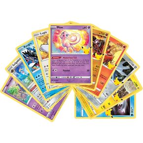 بطاقات Pokémon ، احتفالات الذكرى الخامسة والعشرين ، لا تكرارات مضمونة! (10 حزمة)