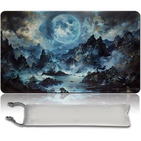 MTG Playmat 23.6x13.8 Inch Board Game Card Game Trading Card Game Mat Mouse Pad TCG Game Mat Stitched Edge Smooth Surface Rubber Base for Board Games,Card Showdown. (MTA110)