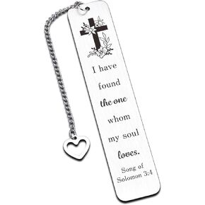Christian Bookmark Gifts for Women Men, Wedding Registry Gifts, Engagement Gifts for Couples, Christian Gifts for Wedding, Romantic Gifts for Her, I Love You Bookmarks, Bookmark Gifts for Girlfriend