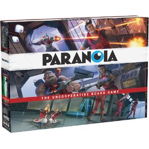 Paranoia: The Uncooperative Board Game - Strategic Betrayal & Survival in Alpha Complex, Great for Game Night with Adults, Ages 14+, 2-6 Players, 120 Min Playtime, Made by Modiphius Entertainment