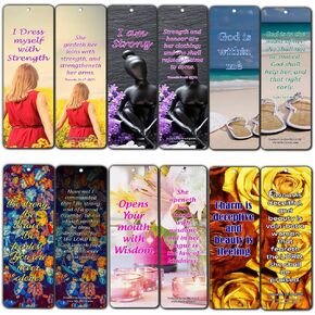 Bible Verses About Trusting God Bookmarks (12 Pack) - Collection of Bible Verses About Trusting God Beyond What Our Physical Eyes Can See