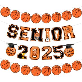 Sursurprise Senior Night Tennis Decorations, Senior 2025 Tennis Banners, Tennis Player Sports Team 2025 Graduation Party Supplies for High School College