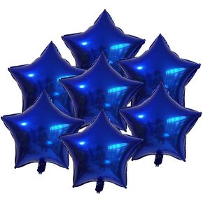 20 pcs 18inch Navy blue Star Foil Balloons, Blue Star shaped Helium Balloons Mylar Balloons for Wedding Decoration Party Balloons Birthday