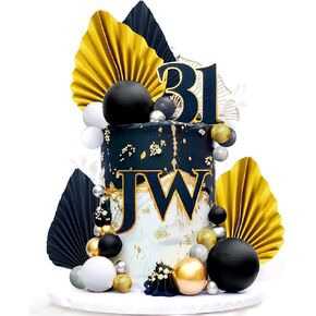 JeVenis Blue Red Yellow Happy Birthday Cake Topper Mens Birthday Cake Topper Hero Cake Decorations for Anniversary Birthday
