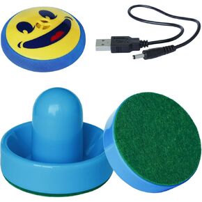 Rechargeable Hover Air Hockey Puck and Paddles, Hover Puck for Any Flat Surface, 2Pcs Air Hockey Strikers